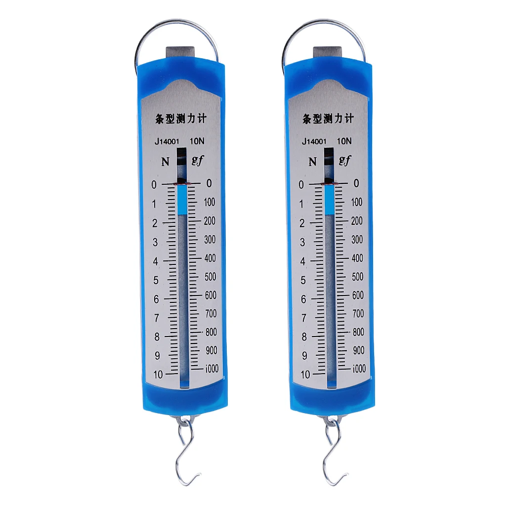 2Pcs 10N Newton Metro/Box Bar Primavera Dinamometro Bilancia Esperimenti di Fisica 10N Newton Metro