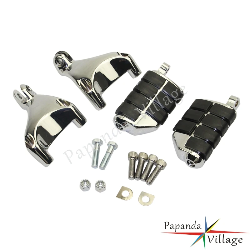 

Motorcycle Chrome Rear Passenger Footpegs Foot Pegs for Harley Sportster XL 883L 883XL 883C 883N 1200N Nightster 2007-2013