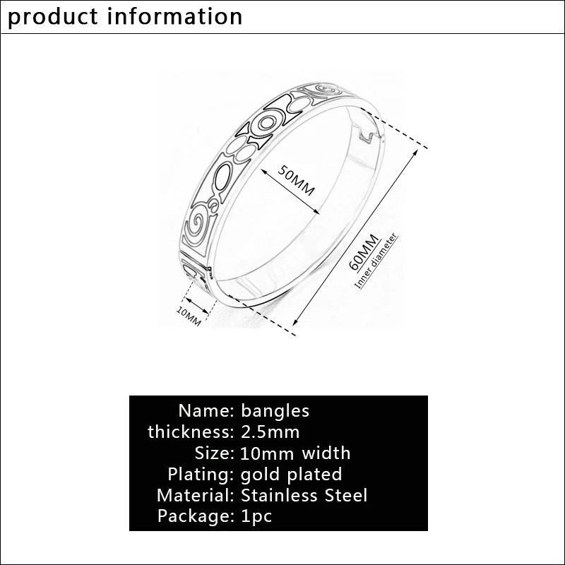 Color Culture Fashion Gold Geometric Couples Bangle Designs Wedding Jewelry