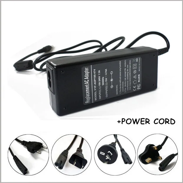 

19V 4.74A 90W Laptop AC Adapter Charger For Ordenador Portatil Samsung X30 X420 X120 X520 Q210 R410 R460 R505 P500 P510 P560