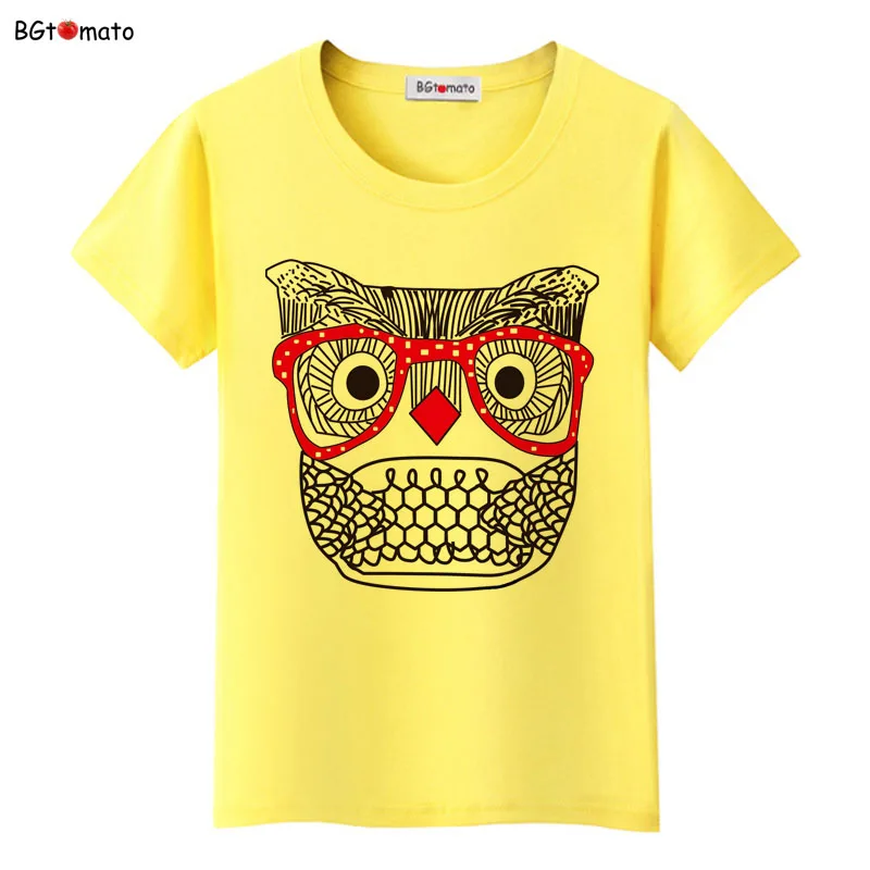 

New style cartoon owl shirt women brand clothes new tshirt good top tees lovely t-shirt kawaii shirt