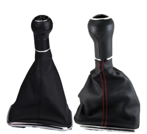 

12mm 5 6 Speed Car Leather Gear Shift Knob Boot Cover