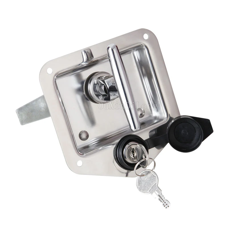 20PCS Trunk Lock Trailer Door Latch T-Handle Locking Stainless Steel Camper RV Toolbox Hook Type JF1536