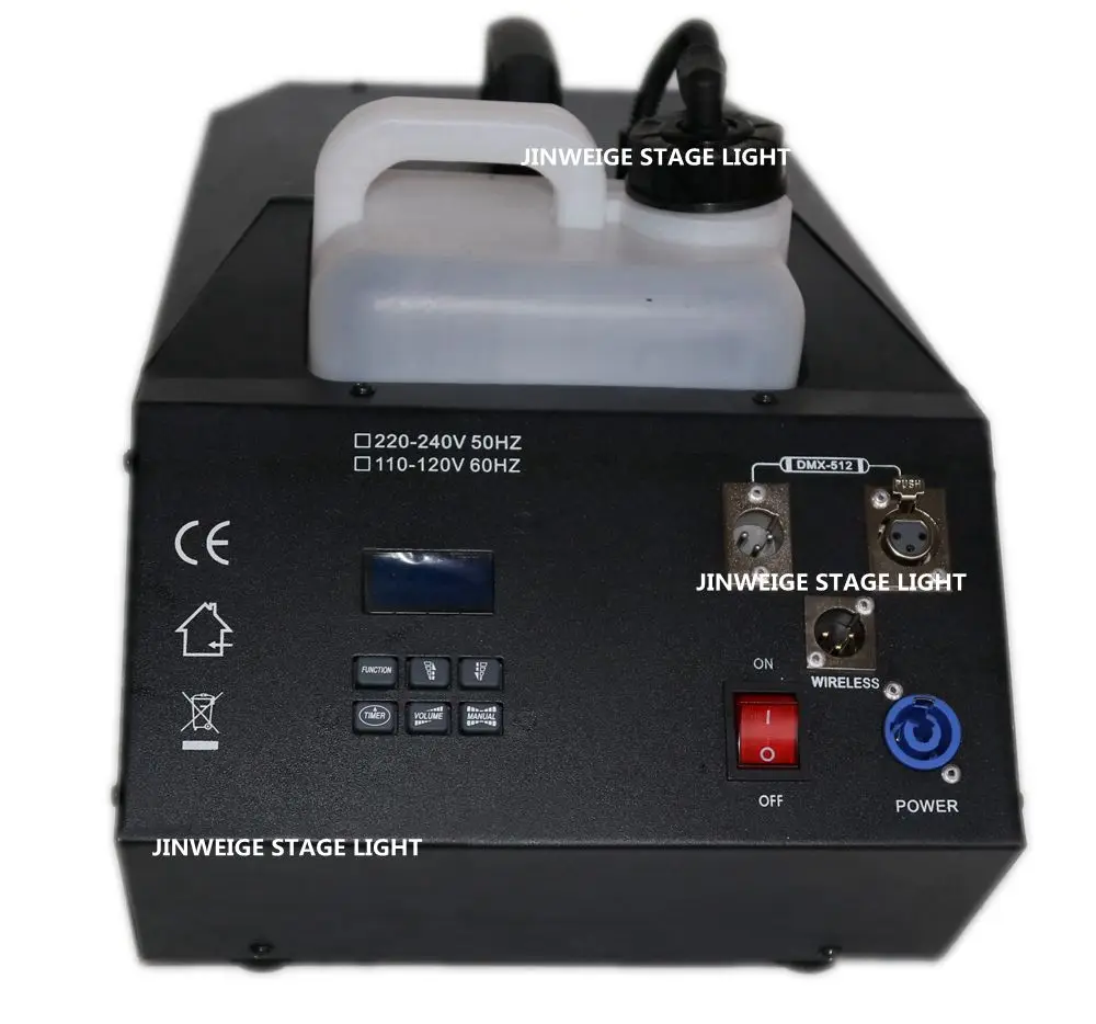 1500w Haze Mist Fog Machine 2L DMX Remote Control Light Professional Stage DJ Smoke Equipment