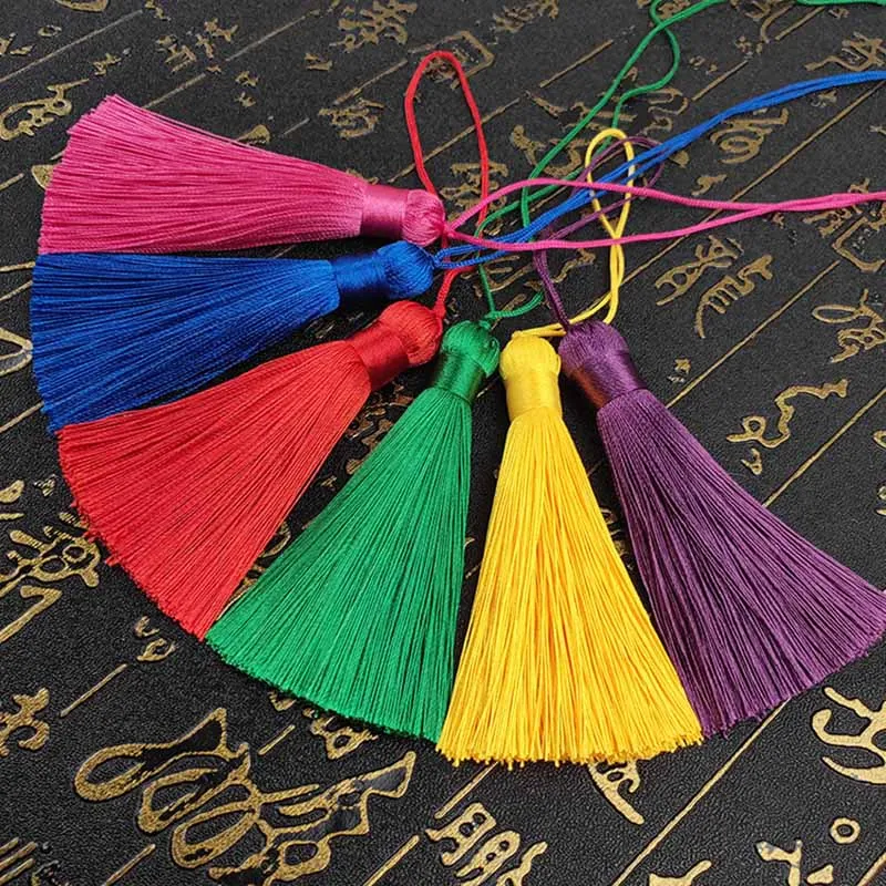 8cm fat tassel Hanging Rope Fringe for Sewing Curtains Garment Home Decoration Jewelry Craft Accessories decorative key 2pcs/lot