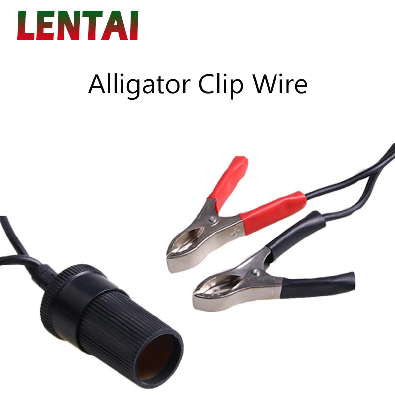 LENTAI 1PC Car Clip Cable Battery tran to cigarette lighter interface For Renault Megane 2 Captur Mitsubishi ASX Jeep Wrangler