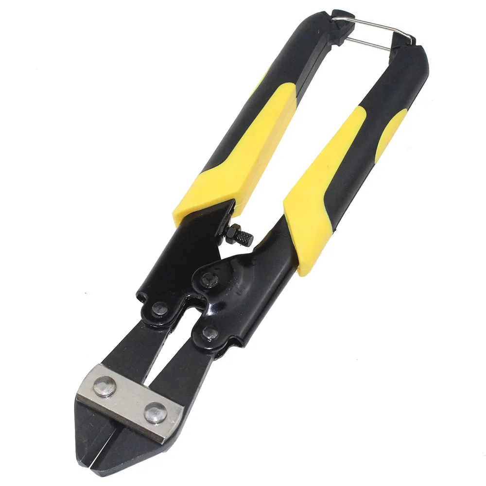 New 8Inches Two-color Handle Mini Bolt Cutter Steel Wire Cutting Plier 65 # Manganese Steel Crimping Plier Cutter Tool