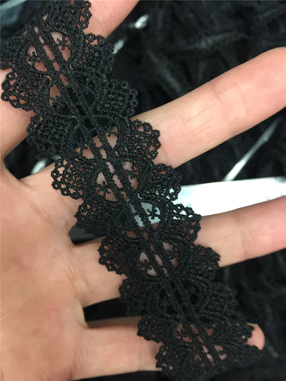 

72yards Black Venise Lace trim wedding DIY crafted sewing 3cm