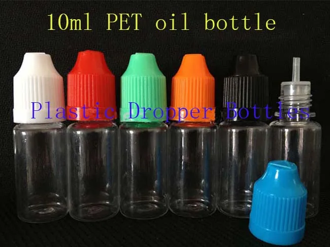 10 Ml Thú Cưng Nhựa Ống Nhỏ Giọt Dầu Chai Với Childproof Nắp An Toàn Đầu LDPE Cho E Cig Hơi Vape Liquid Kim ống Nhỏ Giọt Bình Rỗng