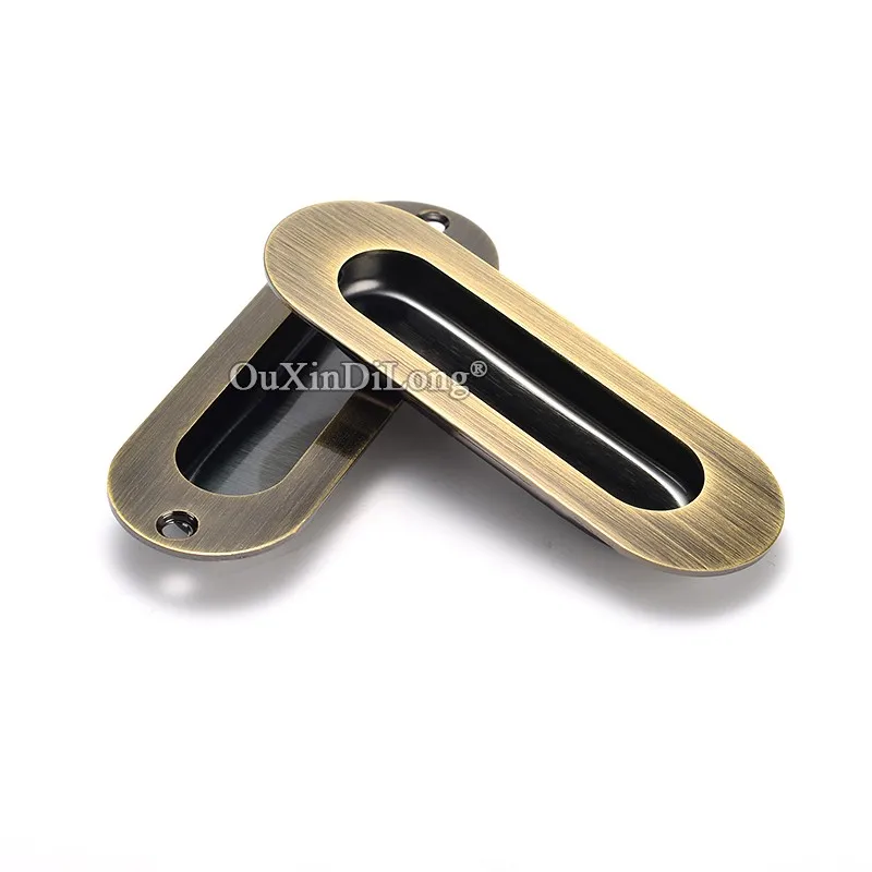 

10PCS Brand New Stainless Steel Recessed Furniture Sliding Door Handles Invisible Hidden Cupboard Wardrobe Cabinet Pulls Handles