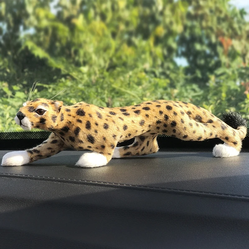 ZILIN Simulated Leopard Mini Artificial Leopard Car Decoration  26*6*6cm