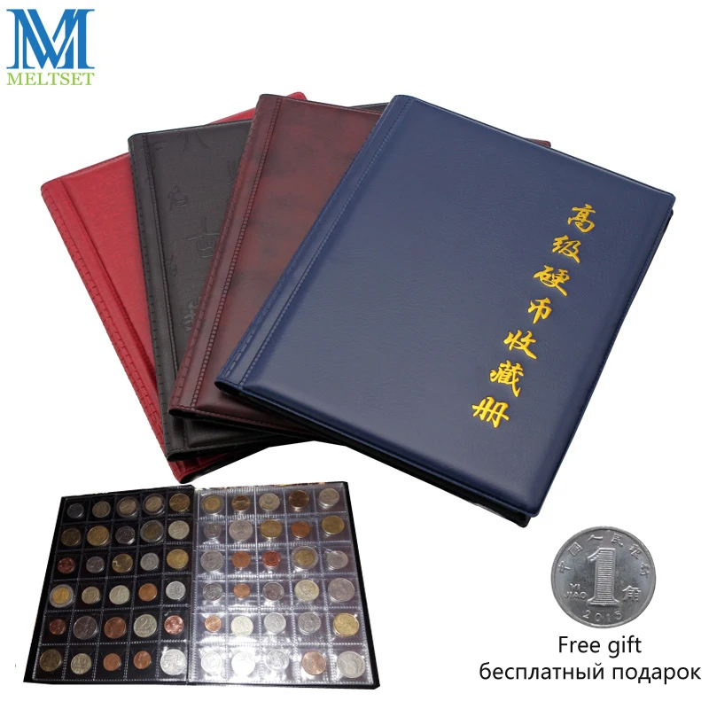 

1PC Commemorative Coin Collection Book 10 Pages 250 Units Coin Album Collection Coin Holders Multi-Color