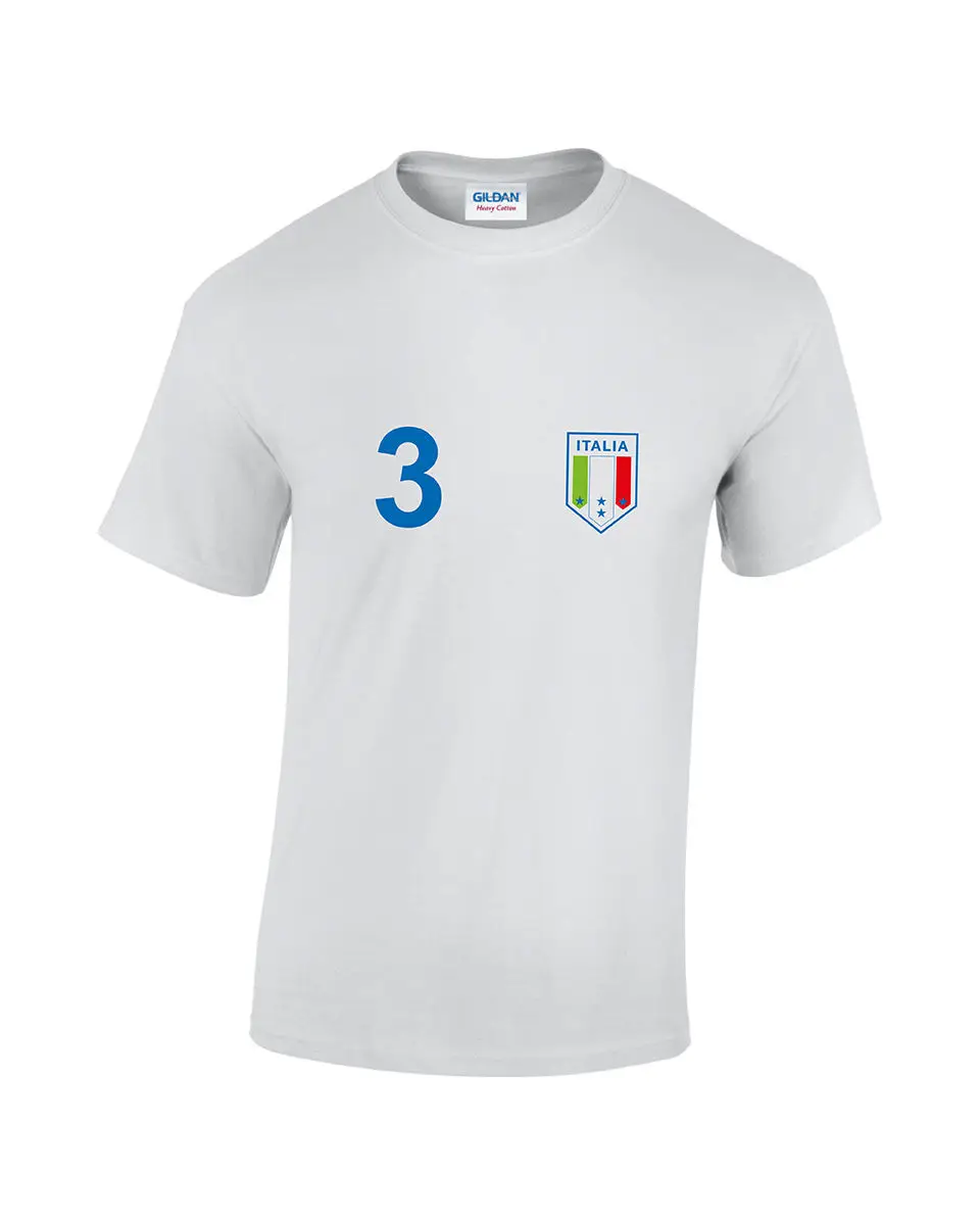 Fashion 2019 Top Tee Mens Italy 3 Mens Printed Cotton Footballer Style T-Shirt Print T Shirt