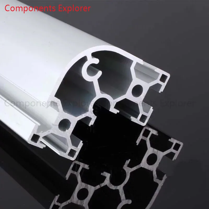 Arbitrary Cutting 1000mm 6630 Arc Aluminum Extrusion Profile,Silvery Color.