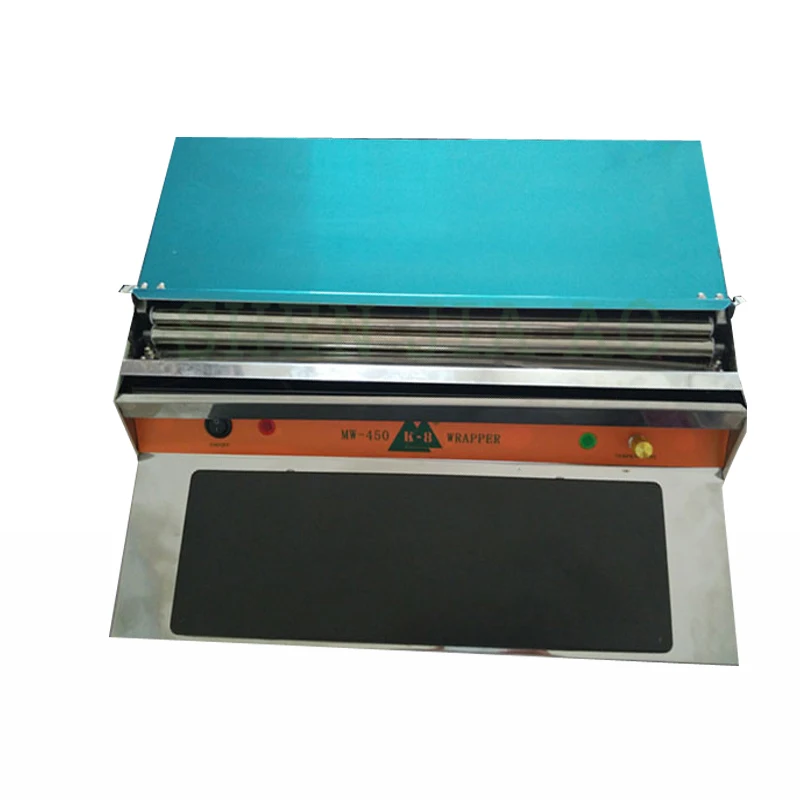 MW-450 kunststoff wrap maschine supermarkt gemüse und obst haftenden film Da Baoji kunststoff film schneiden maschine 220 V 370 W 1 pc