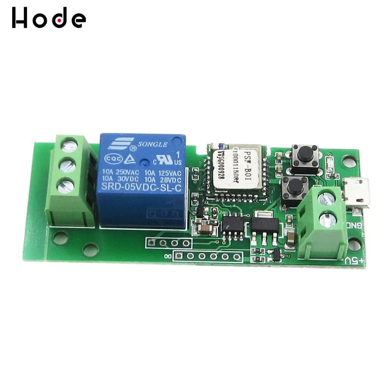 Sonoff wifi switch module Inching Self Locking wireless Relay Smart home Automation for Computer access DC 5V 1 channel