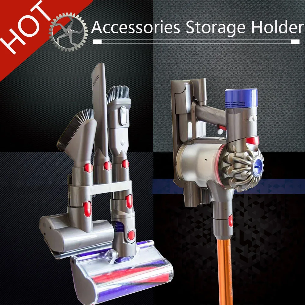 Vuoto parti più pulito di Stoccaggio Staffa per Dyson V7 V8 V10 Assoluto Brush Stand Strumento Ugello di Base Docks Holder Stazione
