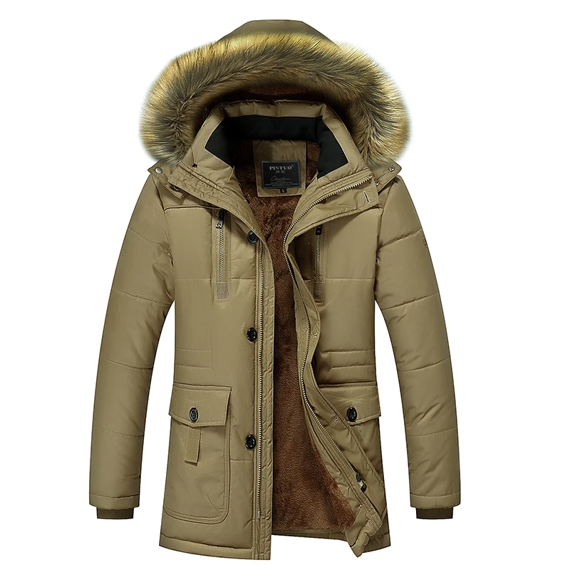 

Winter Big Genuine Fur Hood Duck Jackets Men Warm High Quality Down Coats Male Casual Winter Outerwer Down Parkas