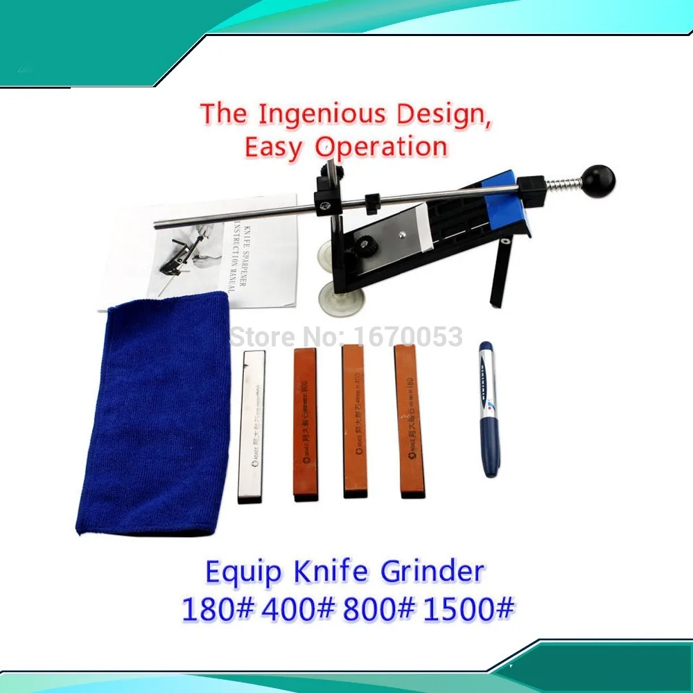 Free Shipping High Quality Professional Kitchen System Fix-Angle (1set=1 Sharp Tool+4 Stone) Apex Edge Pro