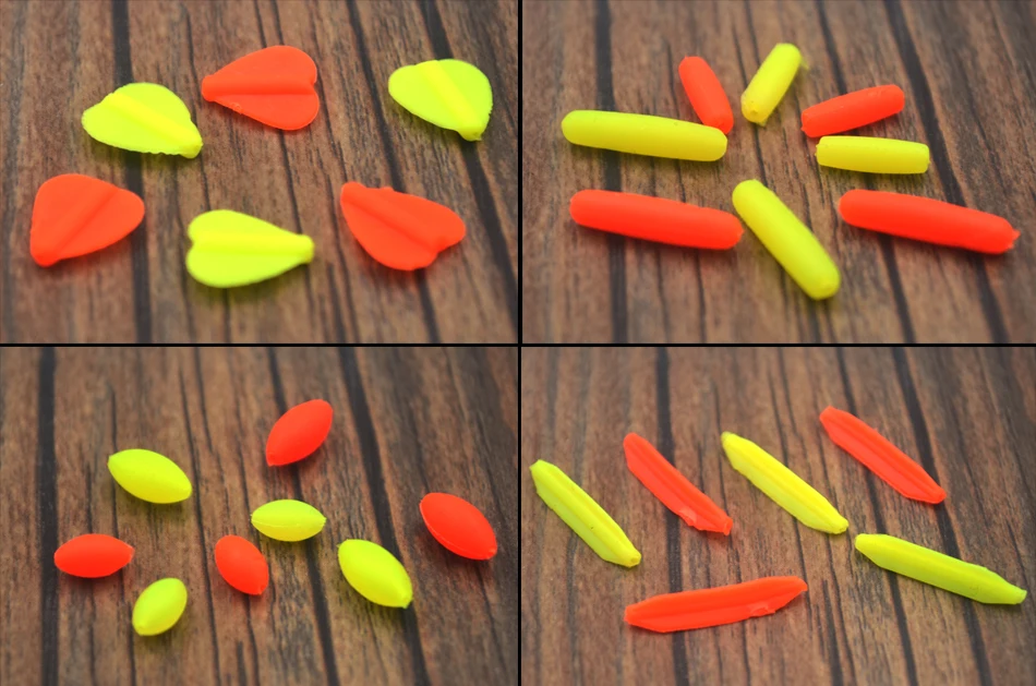 MNFT Mini Flotadores para Pesca con Topes de Goma y Conectores Frijol - imagen 3