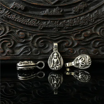 Tibetan Counter Clips for Prayer Malas Buddha Beads Golden and Silvertone Color BRO802