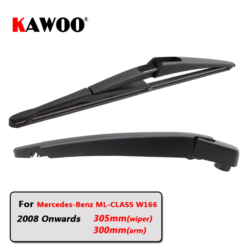 KAWOO Car Rear Wiper Blades Back Window Wipers Arm For Mercedes-Benz ML-CLASS W166 Hatchback (2008-) 305mm Windscreen Blade