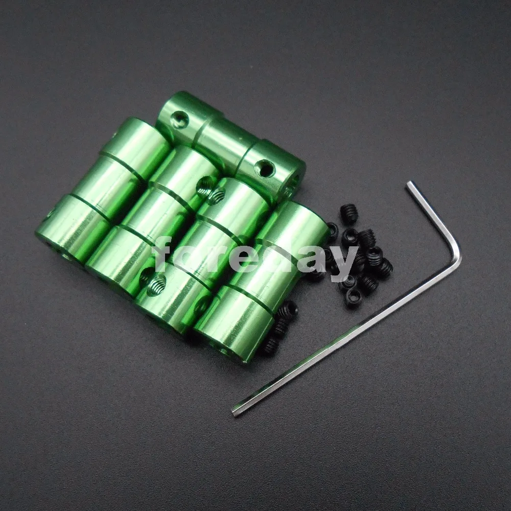 

NEW 20PCS Aluminum Green 3mm-5mm Shaft Motor Flexible Coupling Coupler Length: 25mm dia. 10mm +4 Spanners wrench 3-5 *FD480X20+4