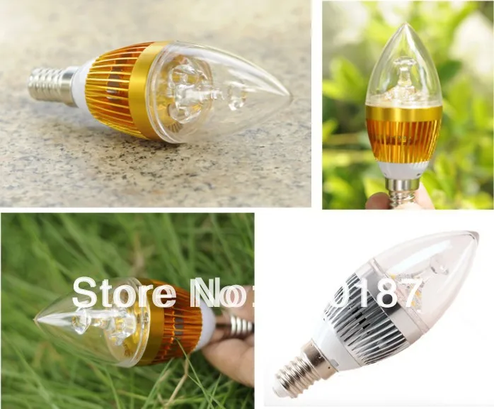 

Dimmable E14 LED Light Candle Bulb 3W 4W 5W 3000K 4000K 6000K 110V 220V