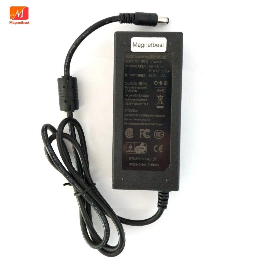 Adaptador de CA de 13,5 V y 5A, fuente de alimentación empalmadora de fibra, 13,5 V, 5A, para dispositivo publicitario, pantalla, amplificadores de altavoz, cargador adaptador
