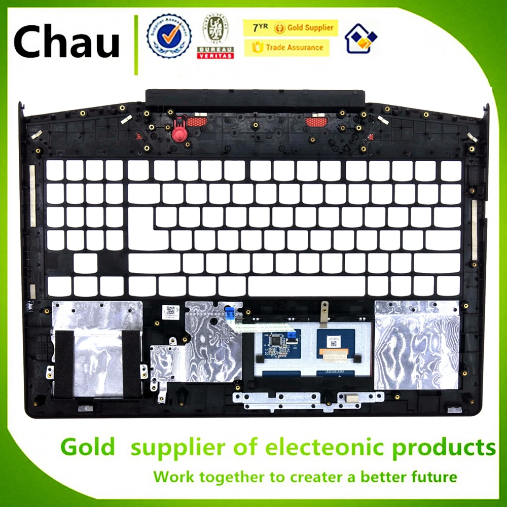Imagem -05 - para Lenovo Y72015 Y720-15isk Y720 Lcd Capa Traseira Lcd Moldura Frontal Capa Case Superior Palmrest Capa Case Inferior Lcd Dobradiças Novo
