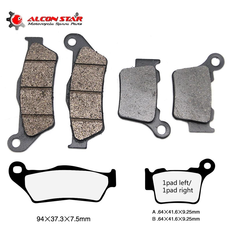 Alconstar- Motorcycle Parts Rear Brake Pads Disks For Bajaj Pulsar180 Discover125 for EXC125  EXE125 for Aprilia RX125 MX125