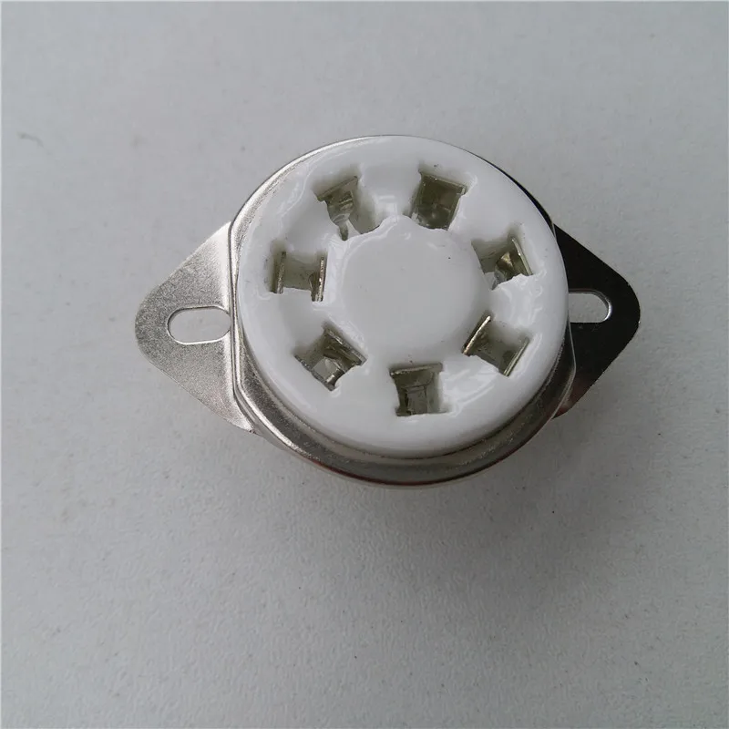 4 Ống Gốm Ổ Cắm Ghế Lớn 7 Pin Giàn Giáo GZC7-2 Ống Ổ Cắm Chân Bạc Cho EF50 EC52 TT12 EFF51 QE04/10