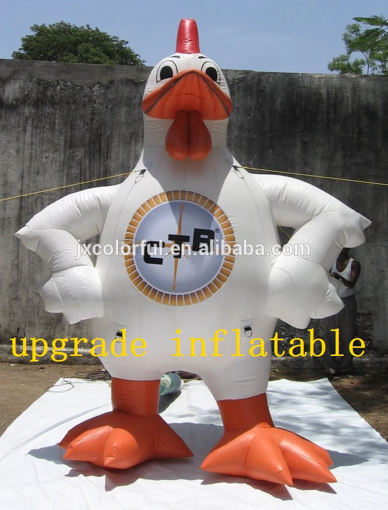 Advertising Giant Inflatable Chicken Replica Inflatable Chicken For Restaurant Advertising