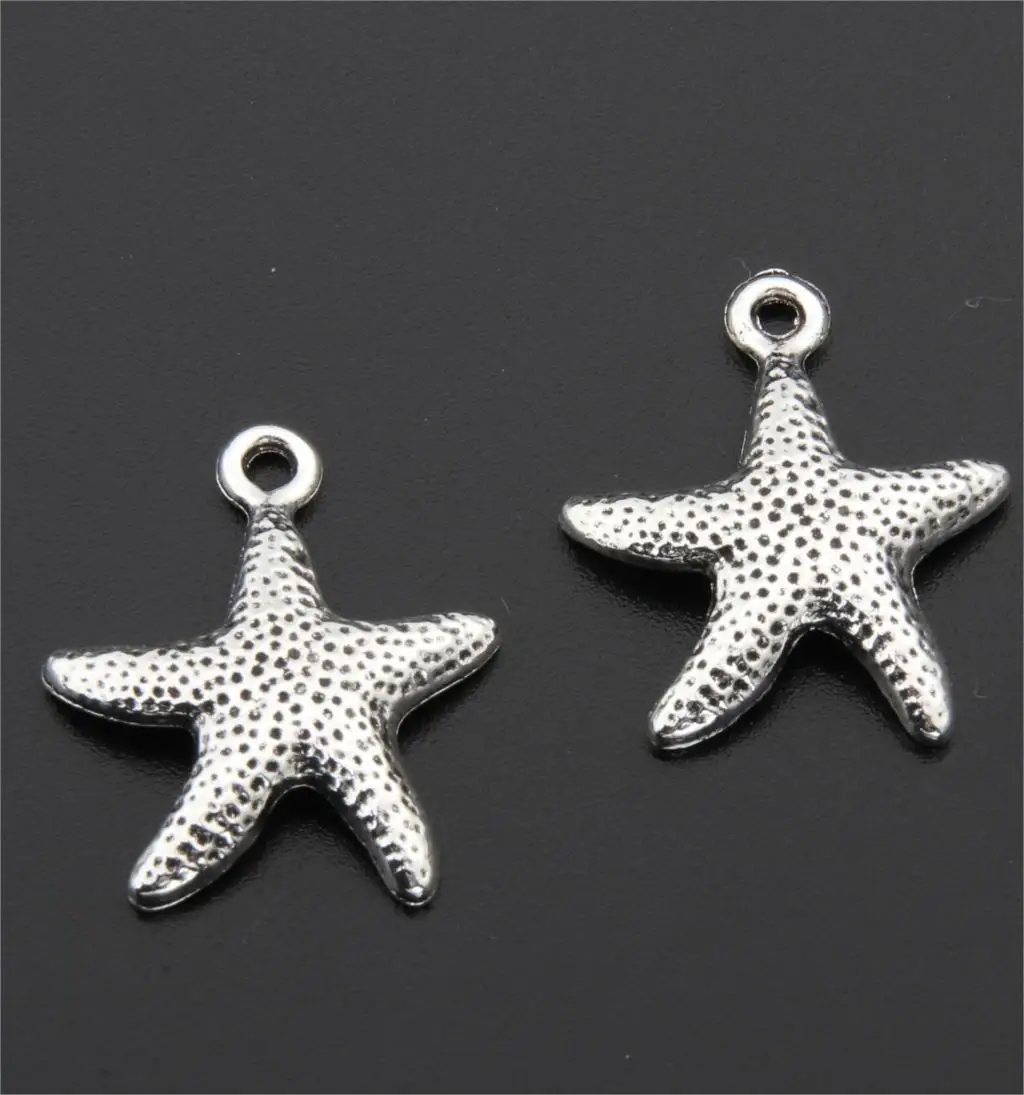 

8pcs Tibetan Silver Color Marine Starfish Charms Pendants For Necklace Bracelet Jewelry Making DIY Handmade A2702