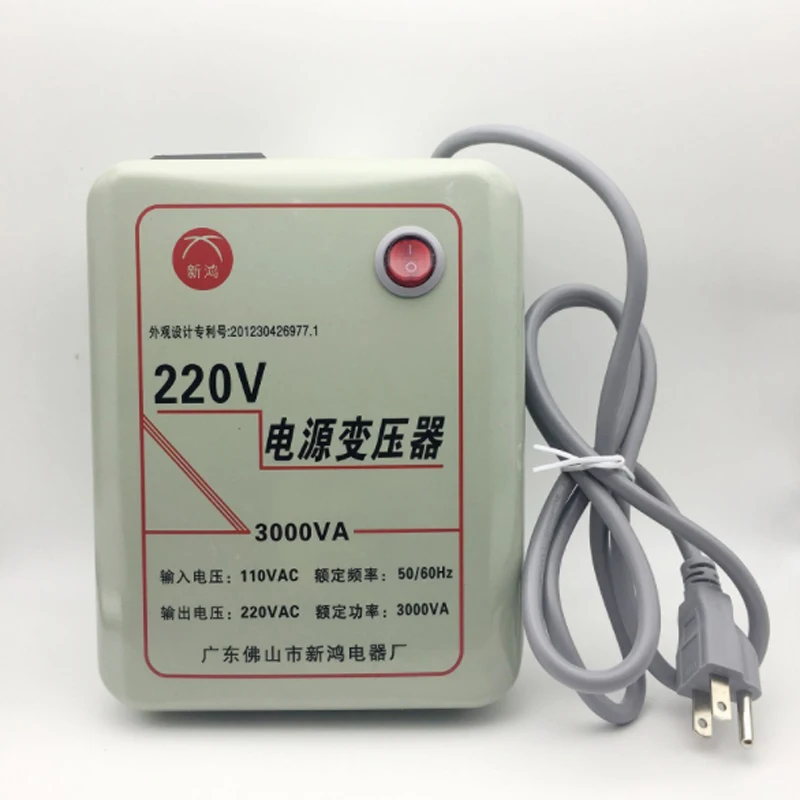 

Transformer 110V to 220V, 3000W Voltage Converter