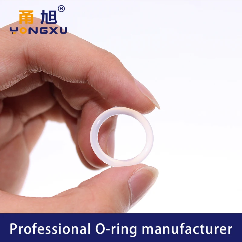 Thickness CS3.1/4/5.7mm White VMQ O-ring cross section silicon rubber sealing gasket rubber washer wholesale in specifications