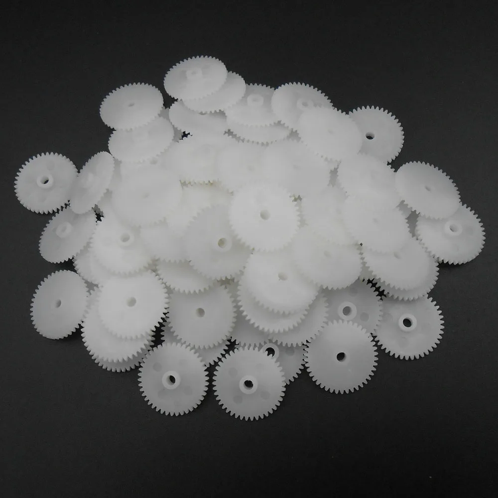 50PCS/LOT 0.5M 42T 3A Plastic Spur Gear 0.5 Modulus T=42 Aperture: 3mm 2.95MM Tight Fitting 42 Teeth 3.7MMX22MM Gears NEW *FD860