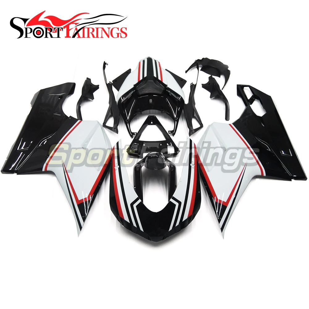 

Motorcycle Injection ABS Full Fairing Kit For Ducati 1098 848 1198 07-12 Year 2007 2008 2009 2010 2011 2012 Black White Cowlings