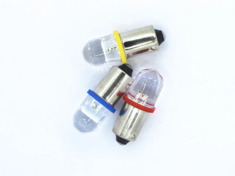 5PCS led 3v ba9s 24v ba9s 6v led ba9s 12v red blue green yellow white warm  Instrument bulb Indicator bulb led 6v ba9s 3v DC