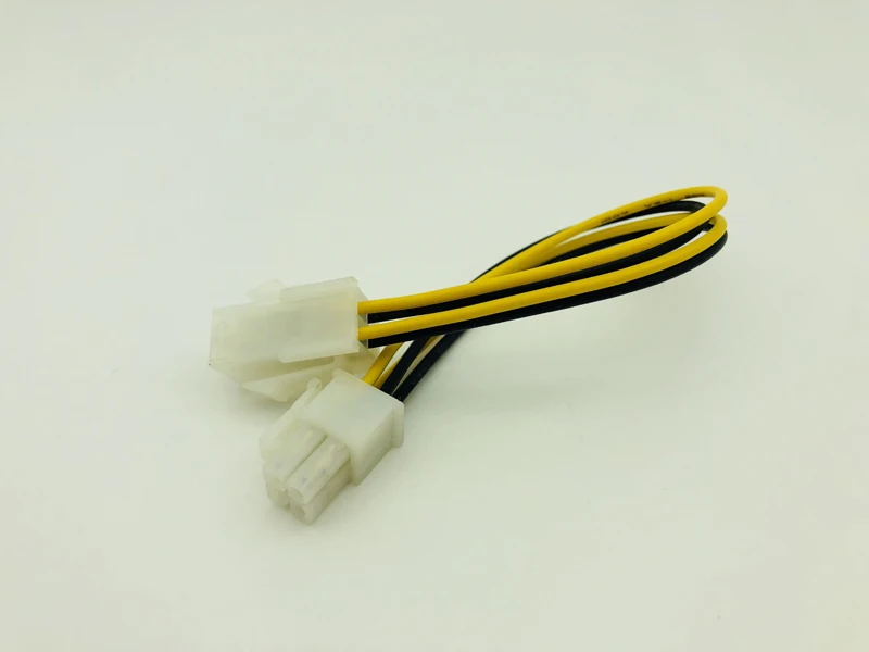 8 بوصة 4 دبوس الذكور إلى 4Pin الإناث ATX PC وحدة المعالجة المركزية امدادات الطاقة تمديد كابل الحبل محول اللوحة P4 الطاقة كابل لسطح المكتب 20 سنتيمتر