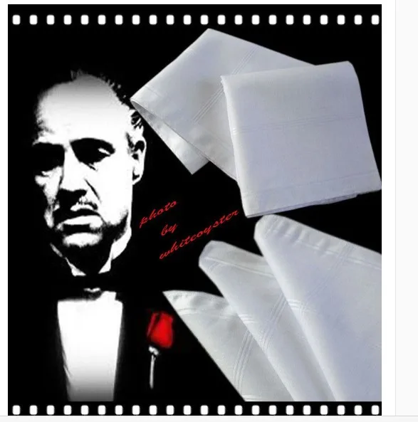 5PCS Pure White Hankerchiefs 100% Cotton Handkerchiefs Women Men 40cm*40cm Pocket Square Wedding Plain DIY Print Draw Hankies