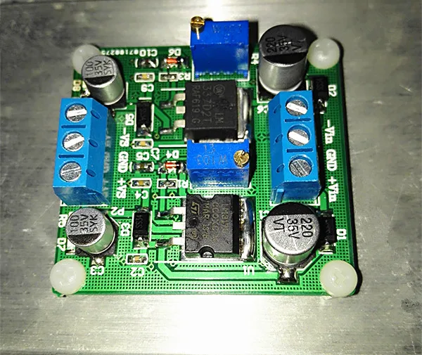 LM317/337 موفر طاقة تنظيمي الجهد الموجب والسلبي مع تموج منخفض خطي قابل للتعديل (+ 5 فولت + 12 فولت + 15 فولت + 24 فولت)