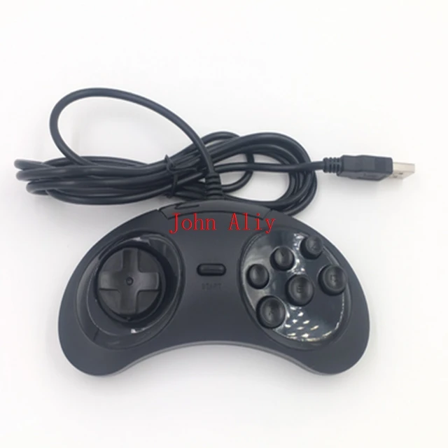 Hot Classic Wired 6 Buttons SEGA USB Classic Gamepad USB Game Controller Joypad for SEGA Genesis/MD2 Y1301/ PC /MAC Mega Drive