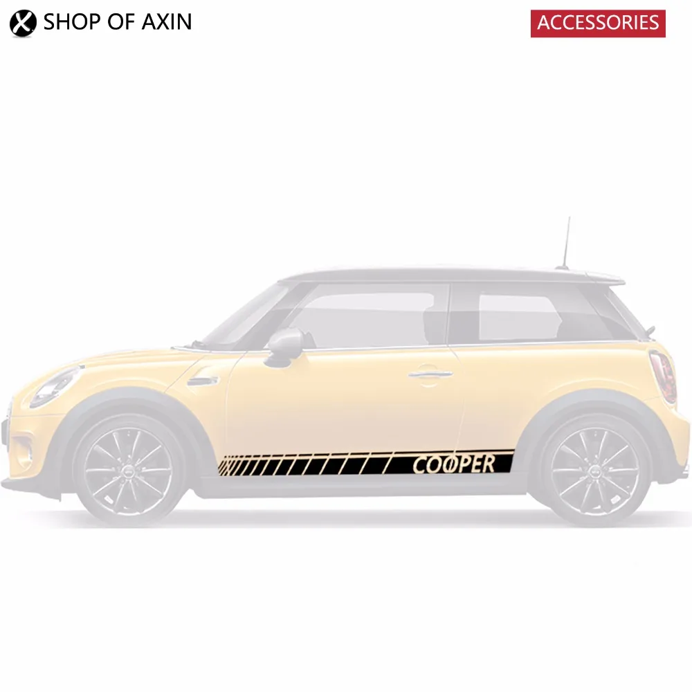 

Car Door Rocker Panel Decoration Sticker Graphics For Mini cooper Clubman Countryman Hardtop R50 R53 R55 R56 R60 R61 F54 F55 F56