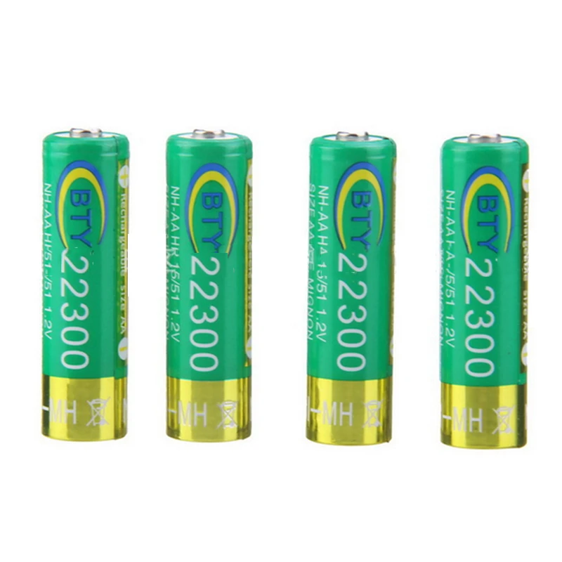 

100pcs/lot Wholesale AA 2300mAh 1.2V Rechargeable NI-MH Battery for Led Flashlight Camera Toys