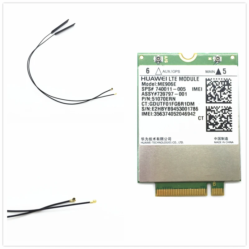 Fio de recepção de sinal de rede, 2 pçs de antena para huawei 3g 4g lte módulo me906e me936, gps desbloqueado wcdma ngff