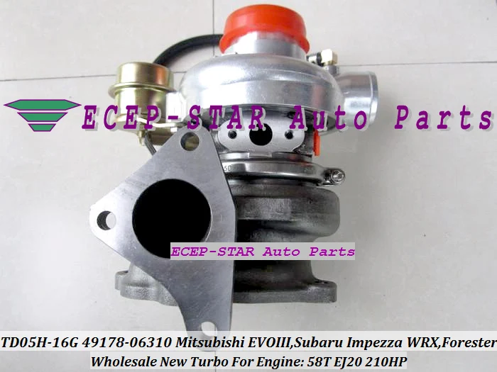 

TD05-16G 49178-06310 49178-06300 14411AA091 Турбо для Mitsubishi EVO 3 для SUBARU Impreza WRX GT555 1997- 58T 2.0L турбокомпрессор