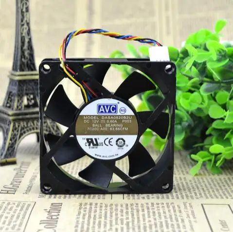 

AVC DASA0820B2U 80*80*20 12V 0.60A 8CM 4 wire CPU chassis fan