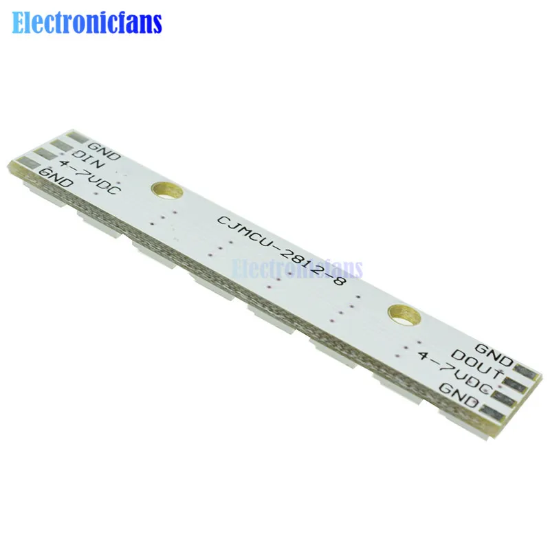 Módulo de Panel de lámpara LED WS2812 WS 2811 5050 RGB 5V 8-Bit Rainbow LED preciso para Arduino