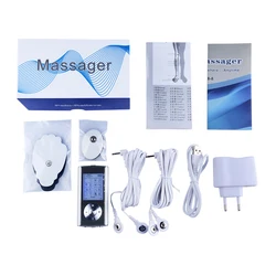 2 Channels TENS Machine 8 mode Digital Massager Electrode Stimulator Acupuncture For Physical Therapy